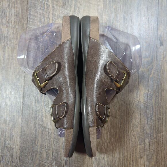 Natural Soul by Naturalizer Sandals Womens Size 8.5 M Brown Causal Comfort - Picture 12 of 15
